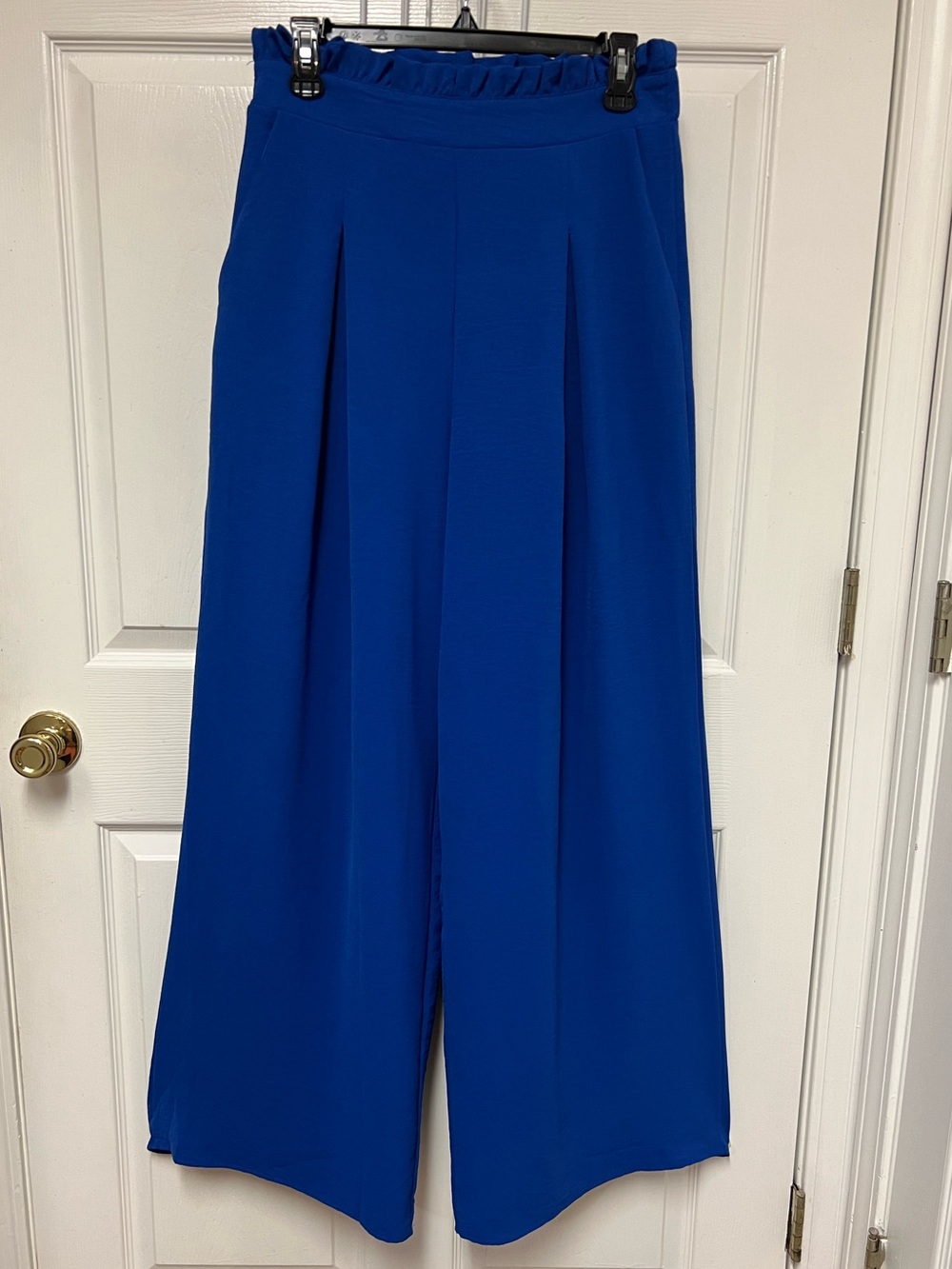L. LOVE Wide-Leg Palazzo Pants in Royal Blue